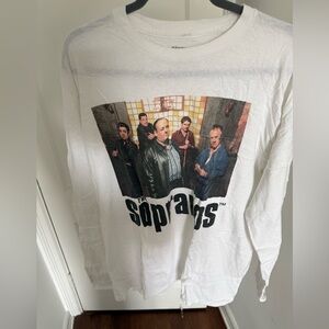 White Sopranos Long Sleeve Tee
